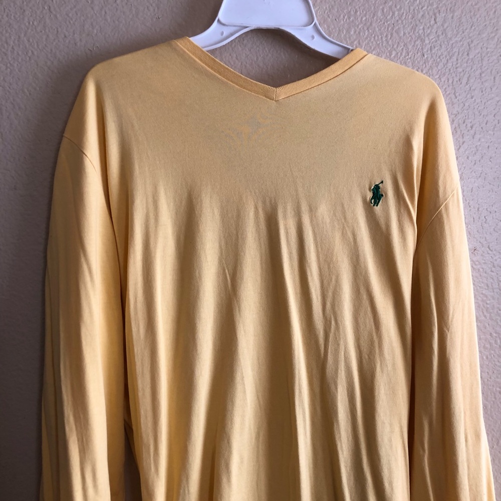 Polo R Lauren mens long sleeveT shirt xxl color yellow